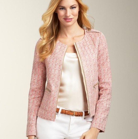 Talbots Jackets & Blazers - Talbots Pink Tweed Blazer